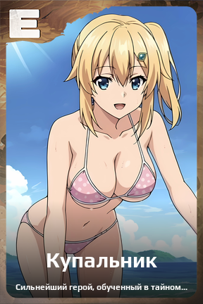 Карточка персонажа Купальник