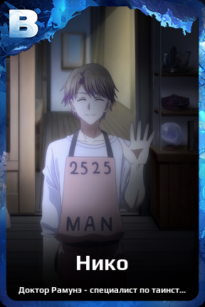 Карточка персонажа Нико