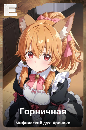 Карточка персонажа Горничная