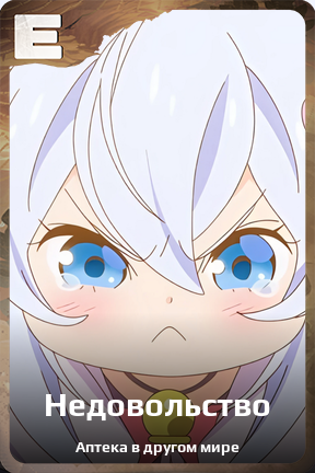 Карточка персонажа Недовольство