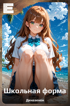 Карточка персонажа Школьная форма