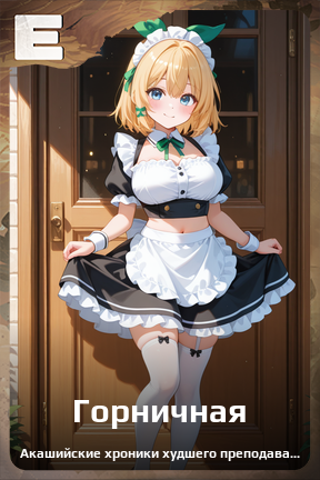 Карточка персонажа Горничная