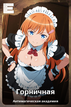 Карточка персонажа Горничная