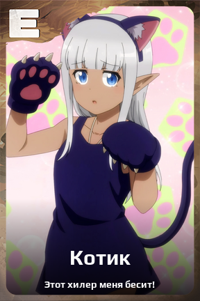 Карточка персонажа Котик