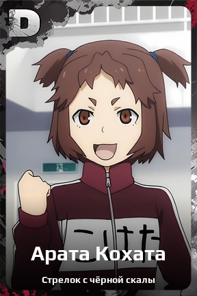 Карточка персонажа Арата Кохата