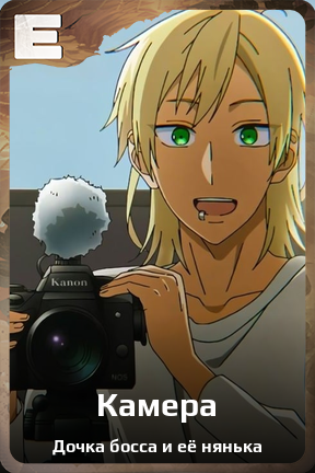 Карточка персонажа Камера