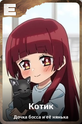 Карточка персонажа Котик