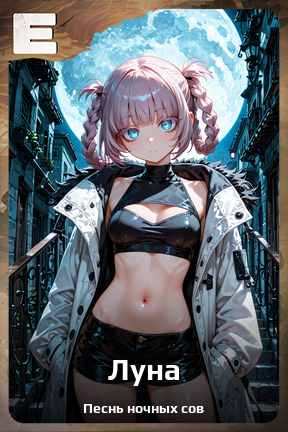 Карточка персонажа Луна