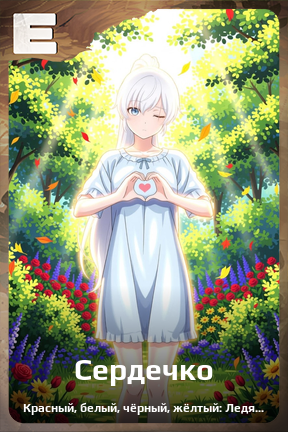 Карточка персонажа Сердечко