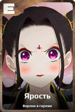 Карточка персонажа Ярость