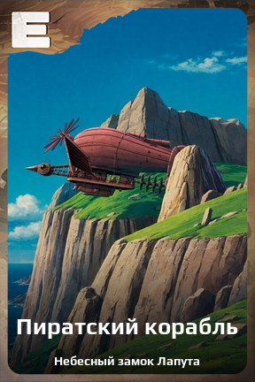 Карточка персонажа Пиратский корабль