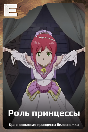 Карточка персонажа Роль принцессы