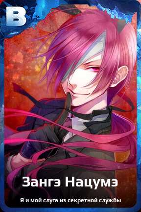 Карточка персонажа Зангэ Нацумэ
