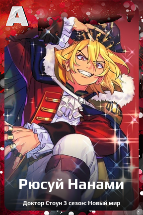 Карточка персонажа Рюсуй Нанами