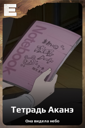 Карточка персонажа Тетрадь Аканэ