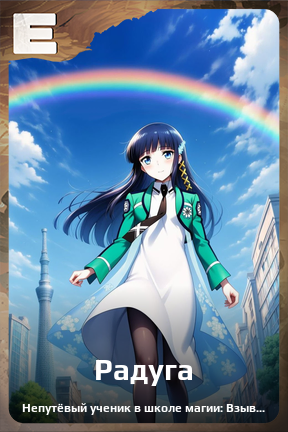 Карточка персонажа Радуга