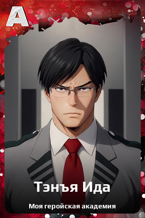 Карточка персонажа Тэнъя Ида