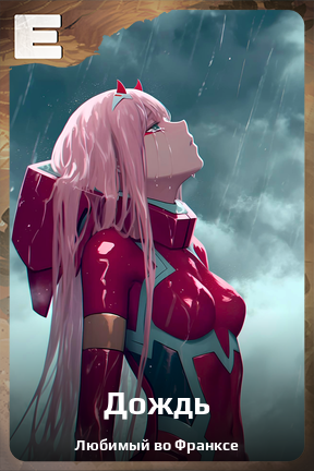 Карточка персонажа Дождь