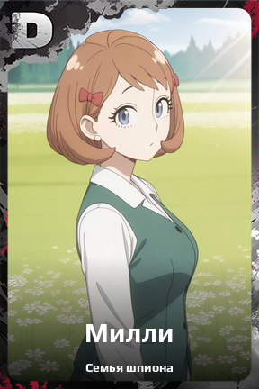 Карточка персонажа Милли
