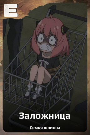 Карточка персонажа Заложница