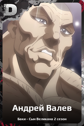 Карточка персонажа Андрей Валев
