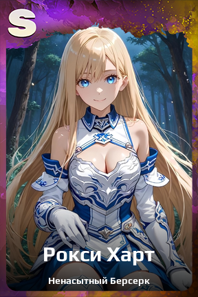 Карточка персонажа Рокси Харт