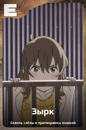 Карточка персонажа Зырк