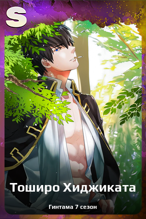 Карточка персонажа Тоширо Хиджиката