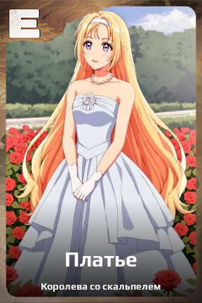 Карточка персонажа Платье