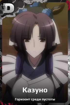 Карточка персонажа Казуно