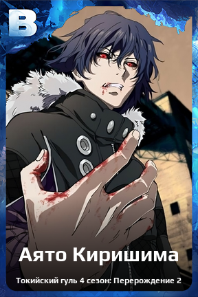 Карточка персонажа Аято Киришима