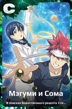 Карточка персонажа Мэгуми и Сома