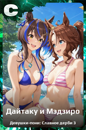 Карточка персонажа Дайтаку и Мэдзиро