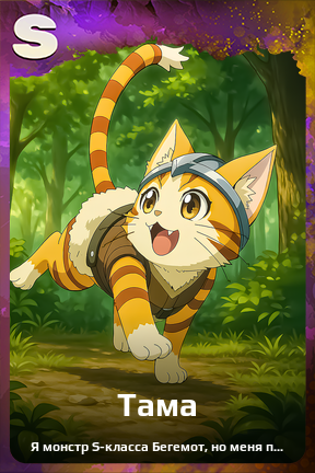 Карточка персонажа Тама