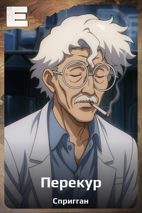 Карточка персонажа Перекур