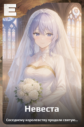 Карточка персонажа Невеста