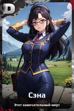 Карточка персонажа Сэна
