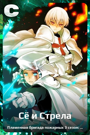 Карточка персонажа Сё и Стрела