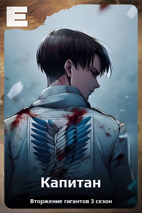 Карточка персонажа Капитан