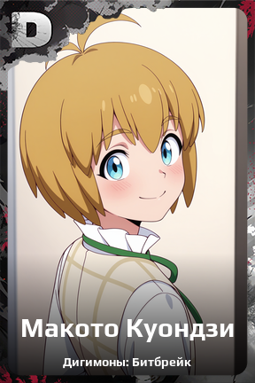 Карточка персонажа Макото Куондзи