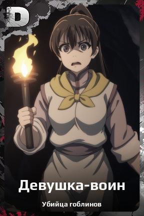 Карточка персонажа Девушка-воин