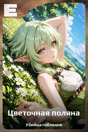 Карточка персонажа Цветочная поляна