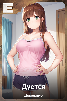 Карточка персонажа Дуется