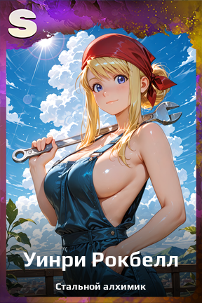 Карточка персонажа Уинри Рокбелл