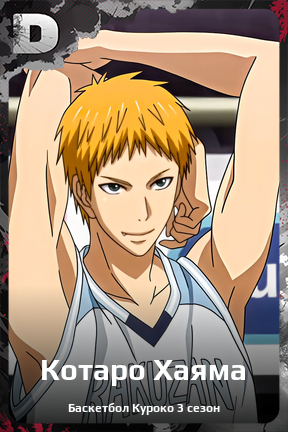 Карточка персонажа Котаро Хаяма