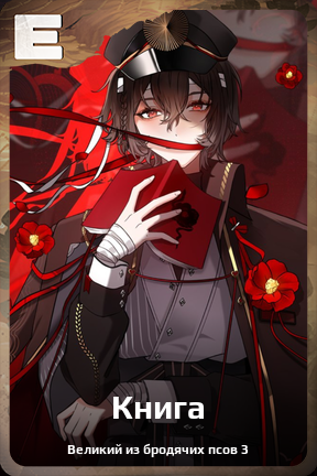 Карточка персонажа Книга