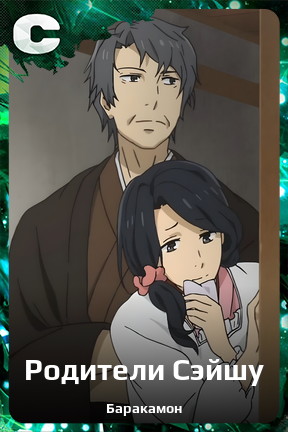 Карточка персонажа Родители Сэйшу