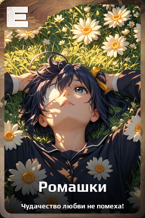 Карточка персонажа Ромашки