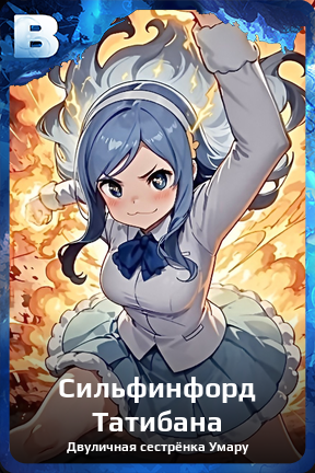 Карточка персонажа Сильфинфорд Татибана