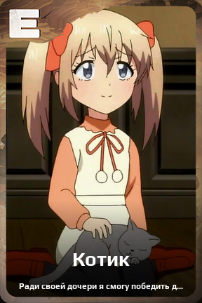 Карточка персонажа Котик